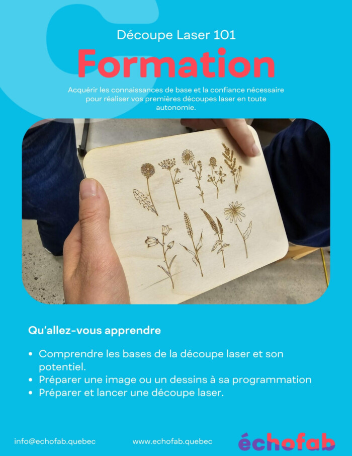 Formation découpe Laser 101 (2 heures et 15 minutes)