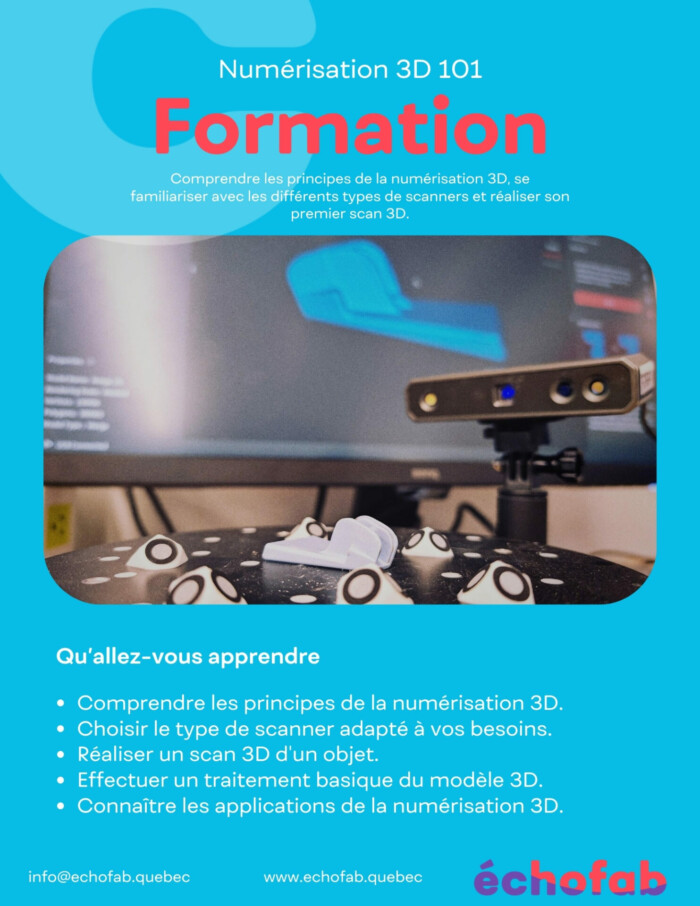 Formation numérisation 3D 101 (2 heures et 15 minutes)