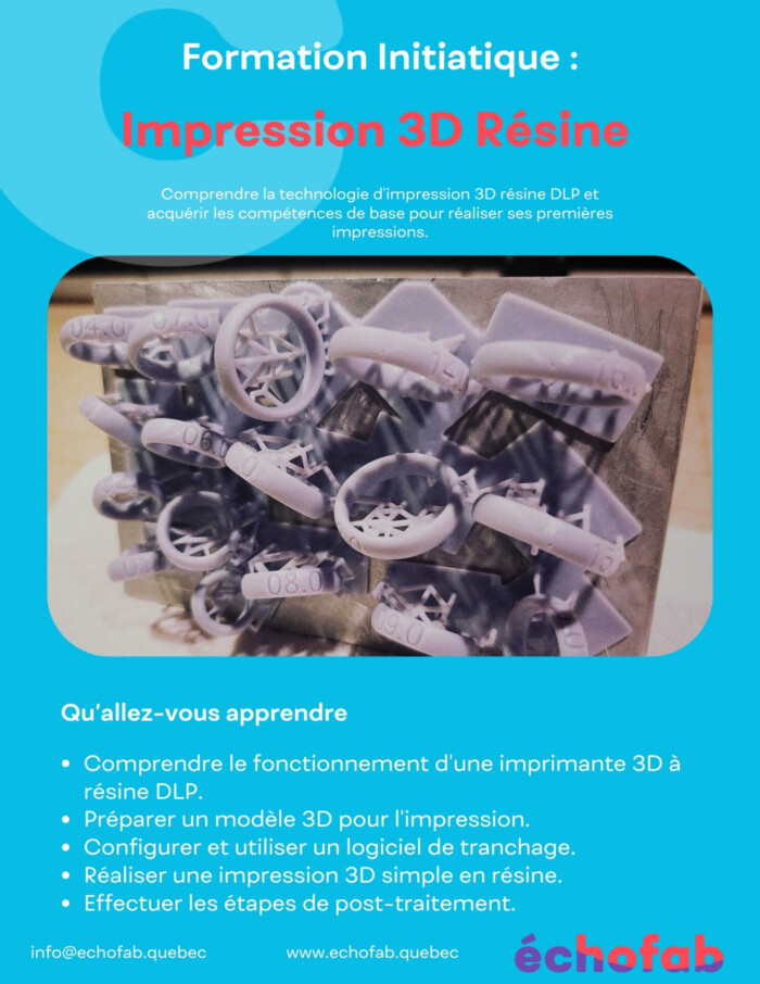 Formation Impression 3D Résine 101 (2 heures et 15 minutes)