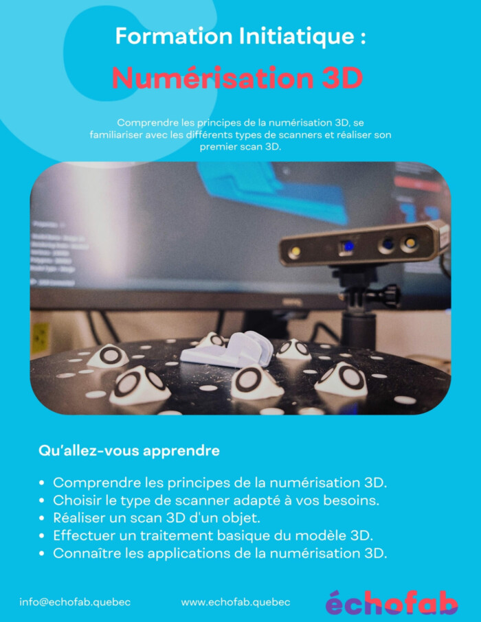 Formation numérisation 3D 101 (2 heures et 15 minutes)